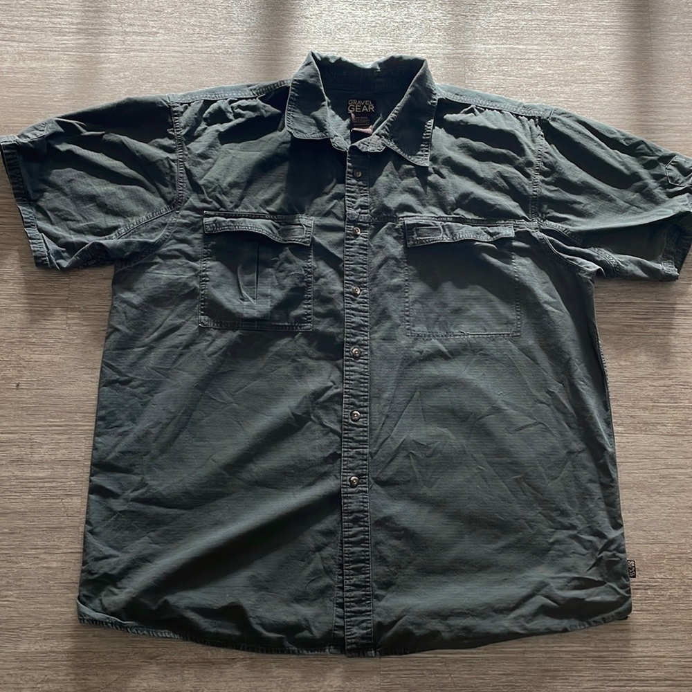 Mens Gravel Gear Button Down Shirt 3XL